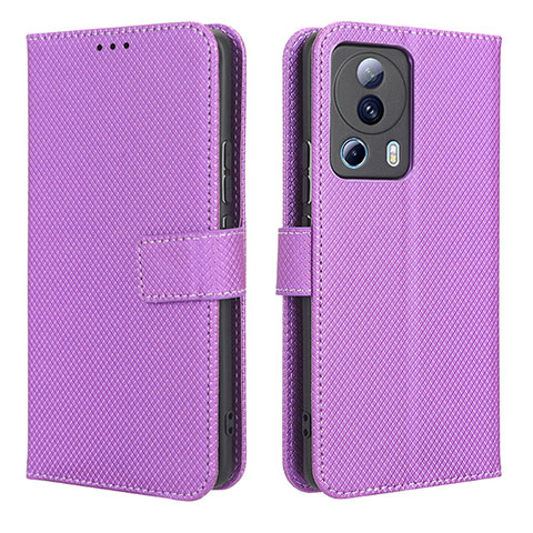 Custodia Portafoglio In Pelle Cover con Supporto BY1 per Xiaomi Mi 12 Lite NE 5G Viola