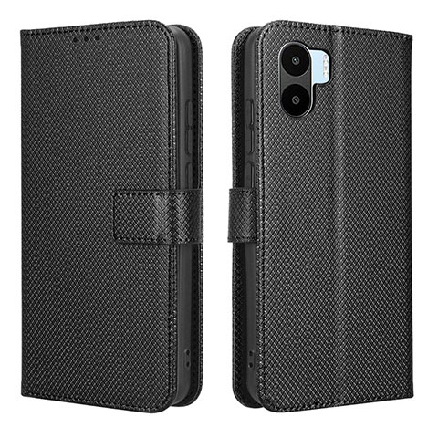 Custodia Portafoglio In Pelle Cover con Supporto BY1 per Xiaomi Redmi A2 Plus Nero