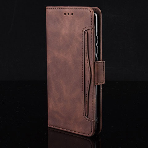 Custodia Portafoglio In Pelle Cover con Supporto BY2 per Xiaomi Redmi Note 9 Marrone