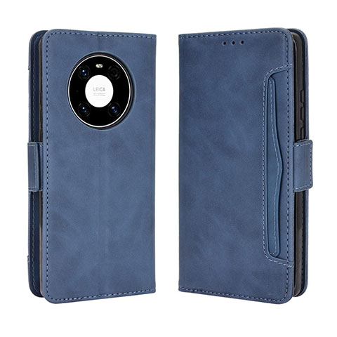 Custodia Portafoglio In Pelle Cover con Supporto BY3 per Huawei Mate 40 Blu