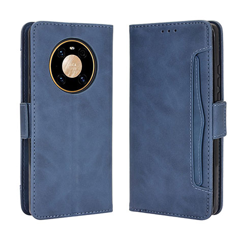 Custodia Portafoglio In Pelle Cover con Supporto BY3 per Huawei Mate 40 Pro Blu