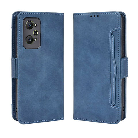 Custodia Portafoglio In Pelle Cover con Supporto BY3 per Realme GT Neo2 5G Blu