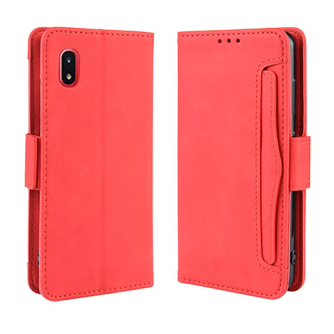 Custodia Portafoglio In Pelle Cover con Supporto BY3 per Samsung Galaxy A20 SC-02M SCV46 Rosso