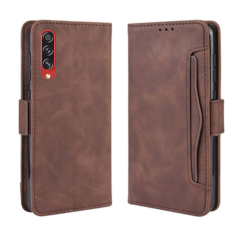 Custodia Portafoglio In Pelle Cover con Supporto BY3 per Samsung Galaxy A90 5G Marrone