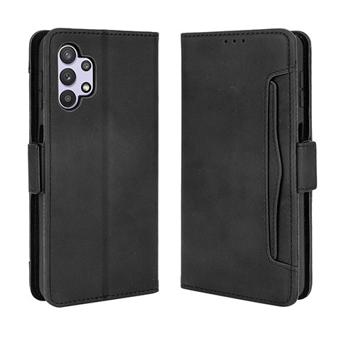 Custodia Portafoglio In Pelle Cover con Supporto BY3 per Samsung Galaxy M32 5G Nero