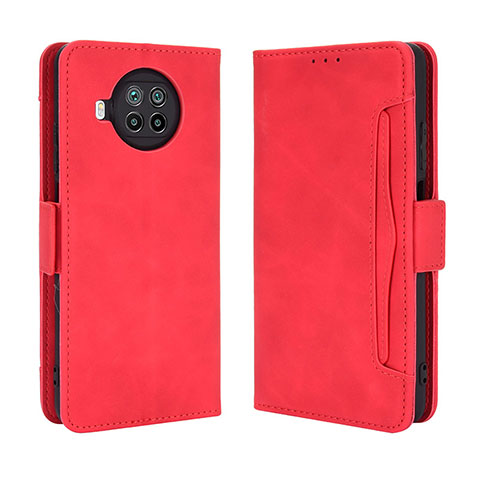 Custodia Portafoglio In Pelle Cover con Supporto BY3 per Xiaomi Mi 10i 5G Rosso