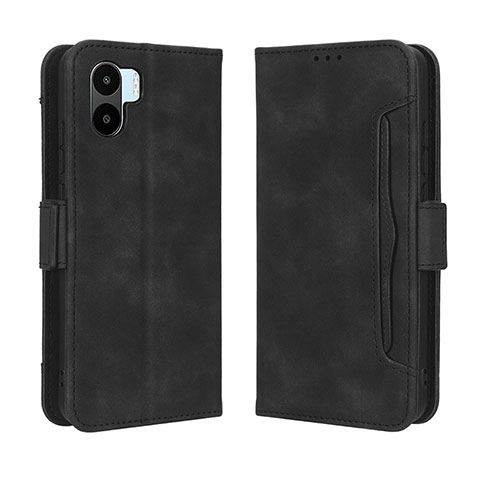 Custodia Portafoglio In Pelle Cover con Supporto BY3 per Xiaomi Redmi A2 Nero