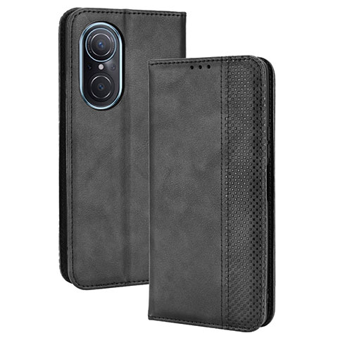 Custodia Portafoglio In Pelle Cover con Supporto BY4 per Huawei Honor 50 SE 5G Nero