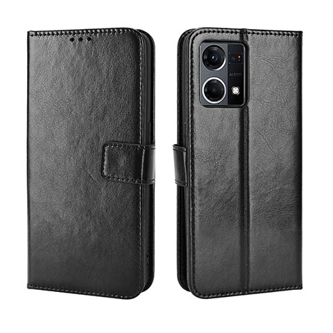 Custodia Portafoglio In Pelle Cover con Supporto BY5 per Oppo F21 Pro 4G Nero