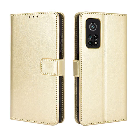 Custodia Portafoglio In Pelle Cover con Supporto BY5 per Xiaomi Mi 10T 5G Oro