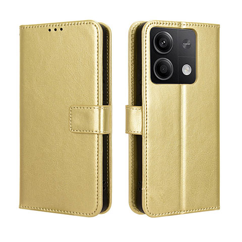 Custodia Portafoglio In Pelle Cover con Supporto BY5 per Xiaomi Redmi Note 13 5G Oro