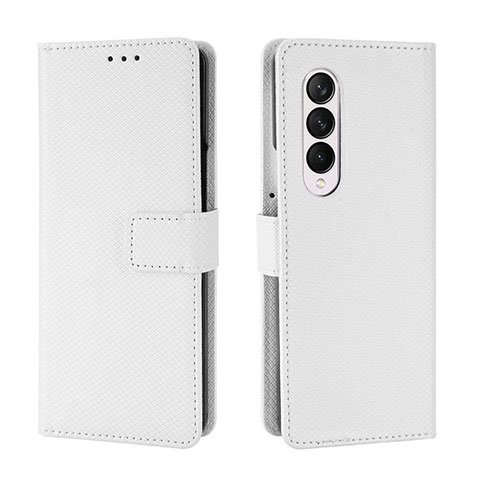 Custodia Portafoglio In Pelle Cover con Supporto BY6 per Samsung Galaxy Z Fold4 5G Bianco