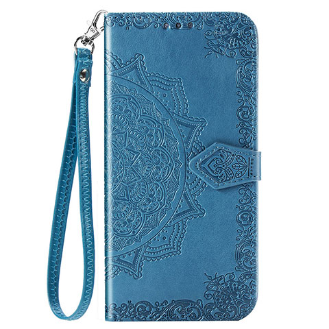 Custodia Portafoglio In Pelle Cover con Supporto C01 per Xiaomi Redmi Note 9 Blu