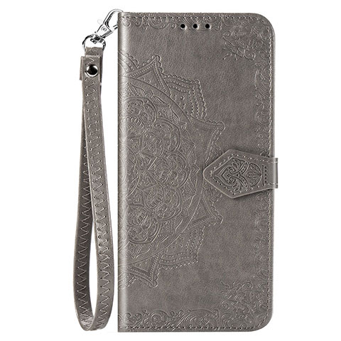 Custodia Portafoglio In Pelle Cover con Supporto C01 per Xiaomi Redmi Note 9 Grigio