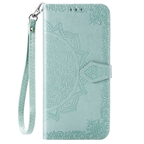 Custodia Portafoglio In Pelle Cover con Supporto C01 per Xiaomi Redmi Note 9 Verde