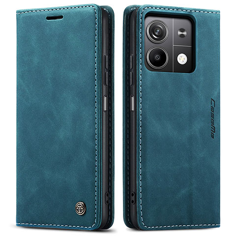 Custodia Portafoglio In Pelle Cover con Supporto C01S per Xiaomi Redmi Note 13 5G Blu
