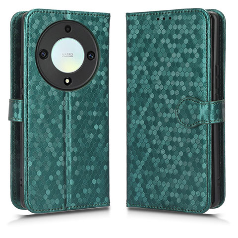 Custodia Portafoglio In Pelle Cover con Supporto C01X per Huawei Honor Magic5 Lite 5G Verde