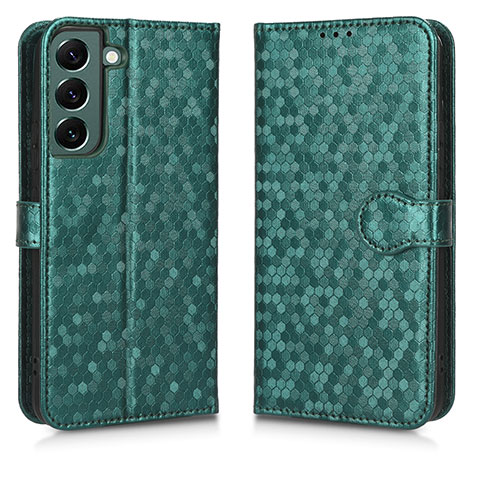Custodia Portafoglio In Pelle Cover con Supporto C01X per Samsung Galaxy S24 Plus 5G Verde