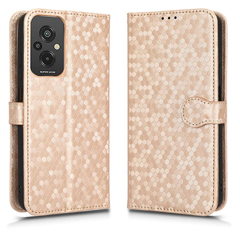 Custodia Portafoglio In Pelle Cover con Supporto C01X per Xiaomi Redmi 11 Prime 4G Oro