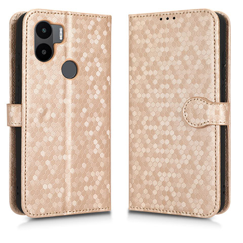 Custodia Portafoglio In Pelle Cover con Supporto C01X per Xiaomi Redmi A1 Plus Oro