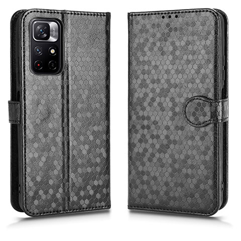 Custodia Portafoglio In Pelle Cover con Supporto C01X per Xiaomi Redmi Note 11T 5G Nero