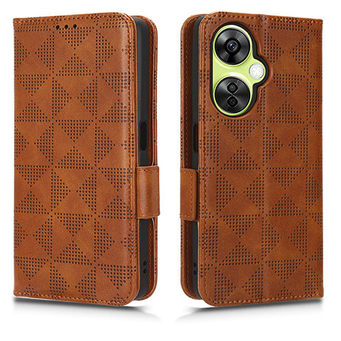 Custodia Portafoglio In Pelle Cover con Supporto C02X per OnePlus Nord CE 3 5G Marrone