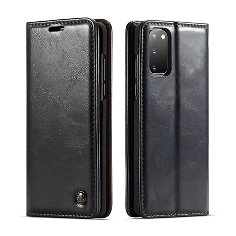 Custodia Portafoglio In Pelle Cover con Supporto C03S per Samsung Galaxy S20 5G Nero