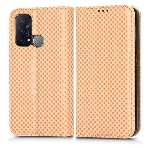 Custodia Portafoglio In Pelle Cover con Supporto C03X per Oppo Reno5 A Oro