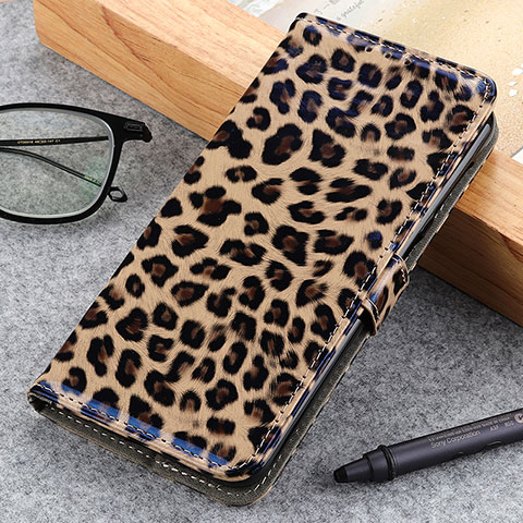 Custodia Portafoglio In Pelle Cover con Supporto D01Y per Motorola Moto Edge S 5G Marrone