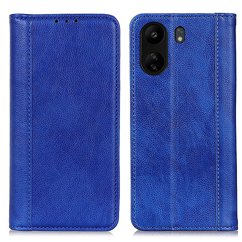 Custodia Portafoglio In Pelle Cover con Supporto D03Y per Xiaomi Redmi 13C Blu