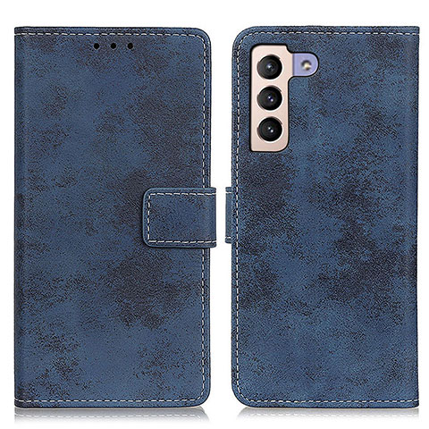 Custodia Portafoglio In Pelle Cover con Supporto D05Y per Samsung Galaxy S21 Plus 5G Blu