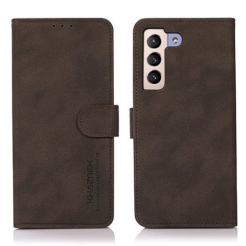 Custodia Portafoglio In Pelle Cover con Supporto D08Y per Samsung Galaxy S25 5G Marrone
