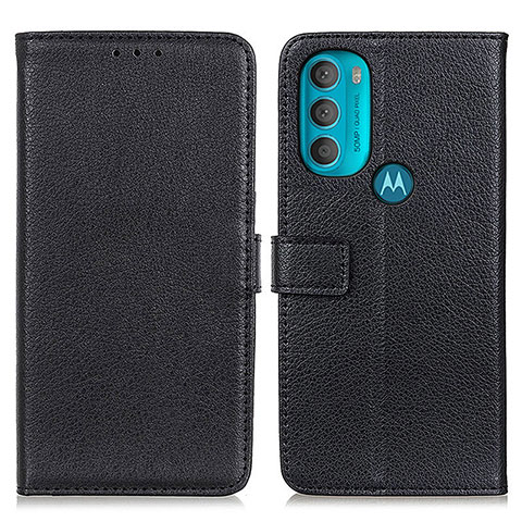 Custodia Portafoglio In Pelle Cover con Supporto D09Y per Motorola Moto G71 5G Nero