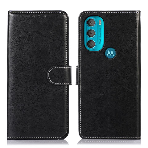 Custodia Portafoglio In Pelle Cover con Supporto D10Y per Motorola Moto G71 5G Nero