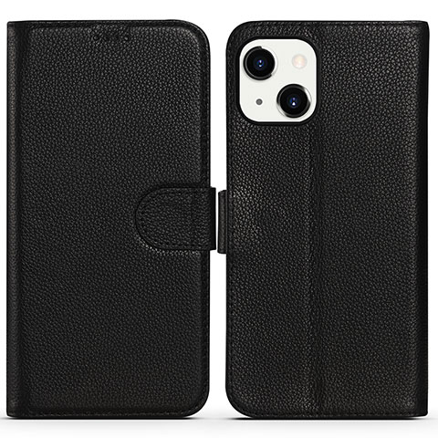 Custodia Portafoglio In Pelle Cover con Supporto DL1 per Apple iPhone 14 Plus Nero