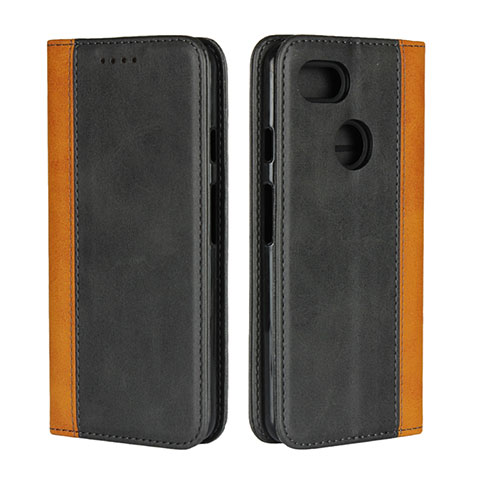 Custodia Portafoglio In Pelle Cover con Supporto G01 per Google Pixel 3 Nero