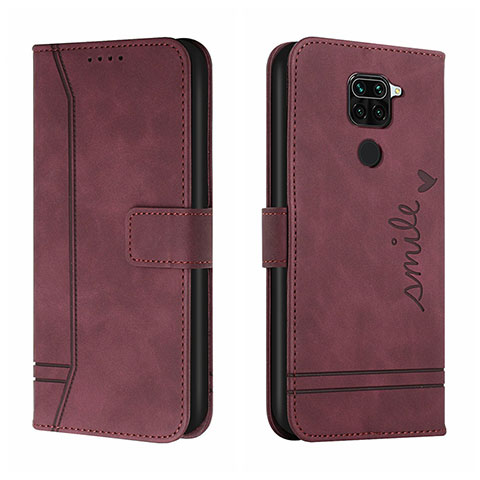 Custodia Portafoglio In Pelle Cover con Supporto H01X per Xiaomi Redmi 10X 4G Rosso