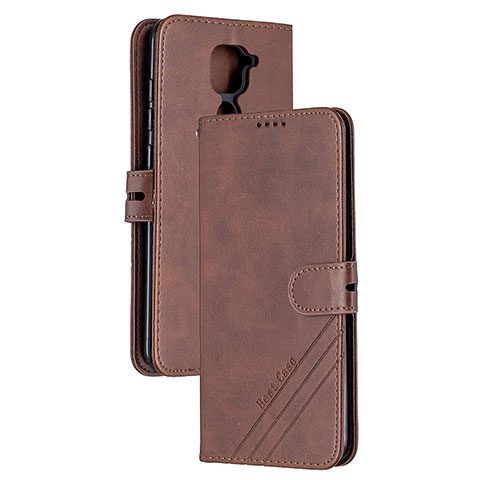 Custodia Portafoglio In Pelle Cover con Supporto H02X per Xiaomi Redmi 10X 4G Marrone