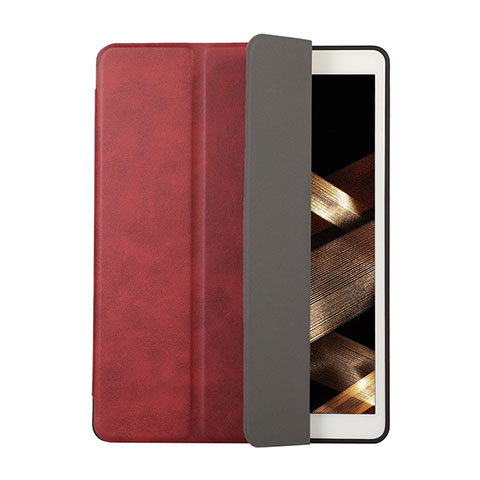 Custodia Portafoglio In Pelle Cover con Supporto H03 per Apple New iPad 9.7 (2018) Rosso