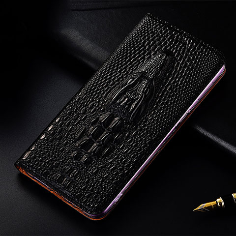 Custodia Portafoglio In Pelle Cover con Supporto H03P per Samsung Galaxy A81 Nero