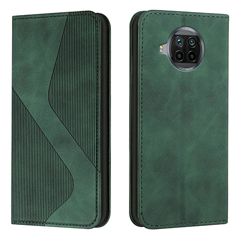 Custodia Portafoglio In Pelle Cover con Supporto H03X per Xiaomi Mi 10T Lite 5G Verde