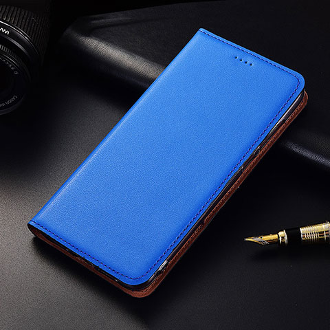 Custodia Portafoglio In Pelle Cover con Supporto H04 per Apple iPhone 14 Plus Blu