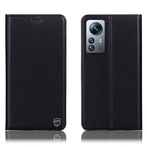 Custodia Portafoglio In Pelle Cover con Supporto H07P per Xiaomi Mi 12 Pro 5G Nero