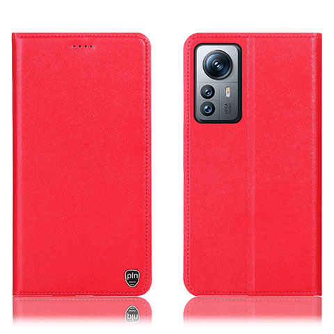 Custodia Portafoglio In Pelle Cover con Supporto H07P per Xiaomi Mi 12 Pro 5G Rosso