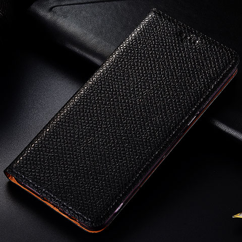 Custodia Portafoglio In Pelle Cover con Supporto H15P per Samsung Galaxy Note 20 Ultra 5G Nero