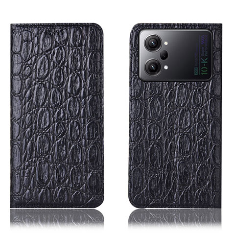 Custodia Portafoglio In Pelle Cover con Supporto H16P per Oppo K10 Pro 5G Nero