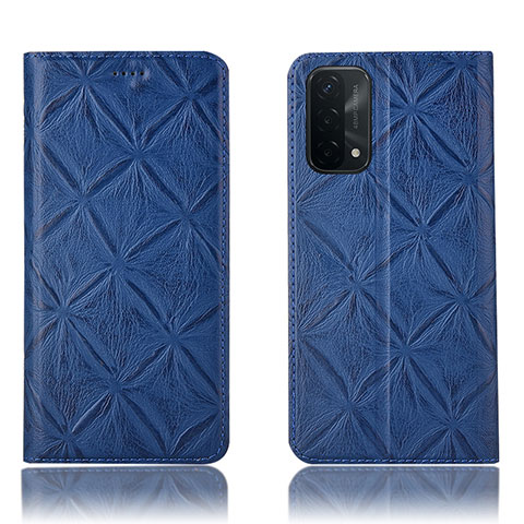 Custodia Portafoglio In Pelle Cover con Supporto H19P per OnePlus Nord N200 5G Blu