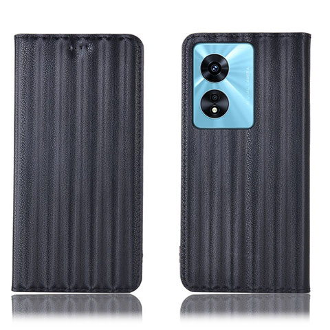 Custodia Portafoglio In Pelle Cover con Supporto H23P per Oppo A1x 5G Nero