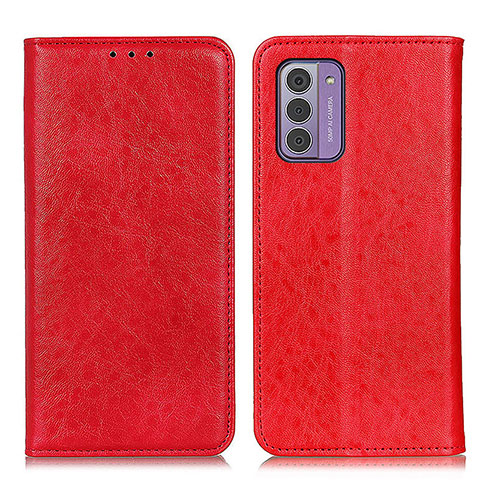 Custodia Portafoglio In Pelle Cover con Supporto K01Z per Nokia G310 5G Rosso