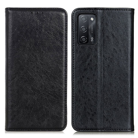 Custodia Portafoglio In Pelle Cover con Supporto K01Z per Oppo A55 5G Nero